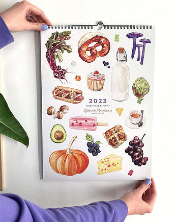 Foodie Ilustrowany Kalendarz 2023, ZAMIŁOWANIA - Spersonalizowany prezent