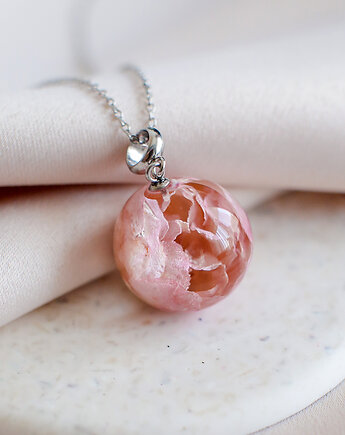 Wisiorek z różą, nature gift