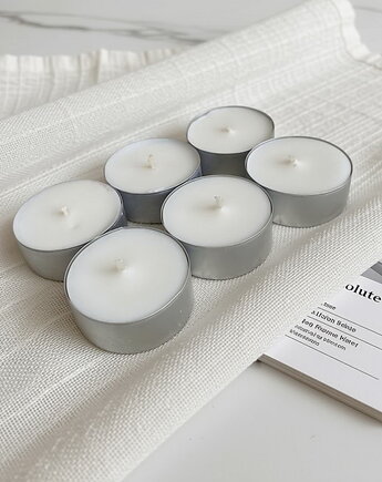 Absolute Linen 6 szt./ tealight 85g- wosk sojowy (inne zapachy), Coccola JEWELLERY