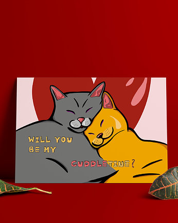 Kartka miłosna - kartka na walentynki - Cuddletine, wadimoo
