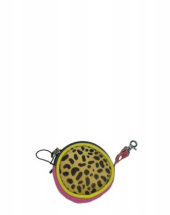 Bilonówka portfelik skórzany ze skrawków okrągły na prezent OLIVKA, Olivka Warsaw