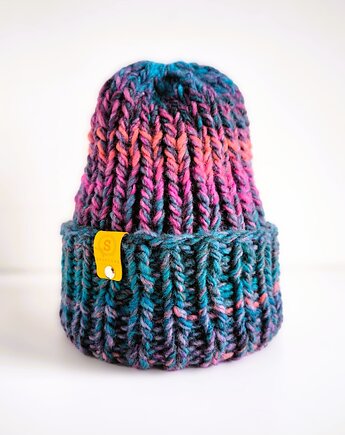 MAXCOLOR kolorowa czapka "kosmiczne energie", sploteka