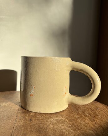 Duży Ceramiczny Kubek Handmade 450 ml z Gąskami Modern Farmhouse, Maison Fragile