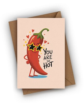 Kartka dla chłopaka - You Are So Hot!, Czarna Owca Karteczki