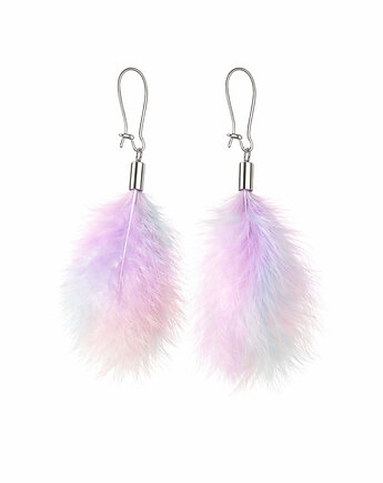 Kolczyki z piór pastel, Ajdacho