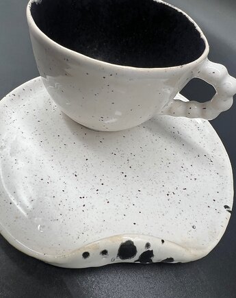 Zestaw prezentowy DALMATIN Filiżanka + talerzyk, Manu Ceramika