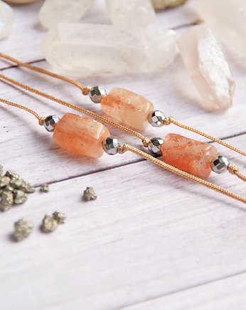 Amulet - OPTYMIZM - kamień słoneczny, kaktusia
