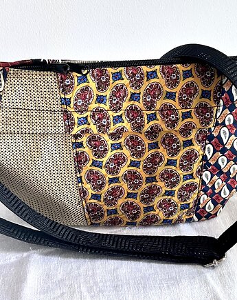 Nerka patchworkowa złoty bordo żółty, Dom Artystyczny