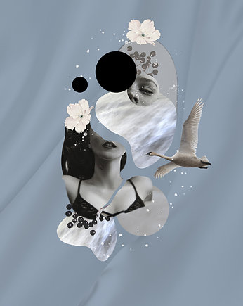 Plakat KOLAŻ - kolekcja limitowana, White Cup