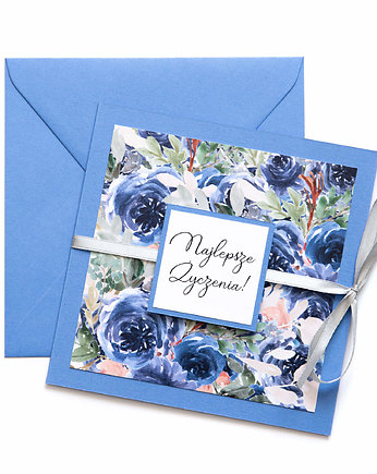 Kartka kwiatowa na ślub, urodziny imieniny, Variegata Design