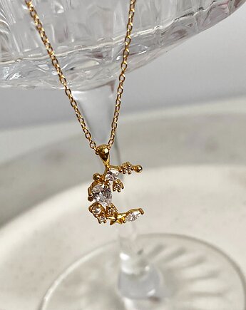 Naszyjnik z księzycem- srebro 925 pozłacane, Coccola JEWELLERY