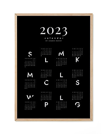 Plakat - Kalendarz 2023 black, lemonducky