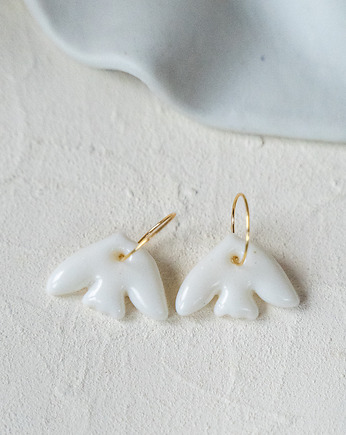 Kolczyki porcelanowe DOVE, rękoczyny