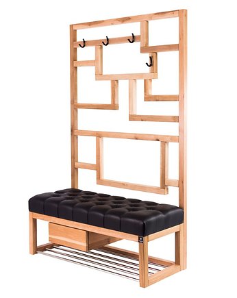 Ławka Pikowana Z Wieszakiem  LPP-18, EMRA WOOD DESIGN