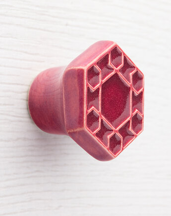 Gałka do mebli wiśniowa, wz.6, pracowniazona