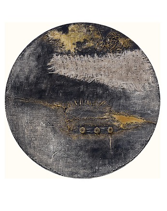 Okrągła dekoracja obraz abstrakcyjny ręcznie malowany technika mieszana /3/, Galeriai