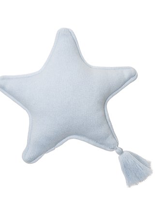 Poduszka Knitted cushion Twinkle Star Soft Blue, 25x25 cm, Lorena Canals