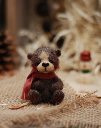 Czekoladowy Miś- mini, BoboLobo Handicraft