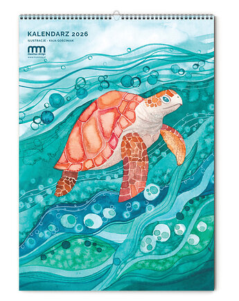Kalendarz 2026 - Morski Świat, idealny prezent dla miłośników natury, muamua design