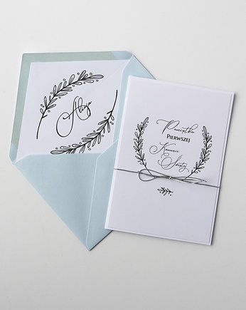 Kartka z okazji Komunii "Olive" personalizowana, Papiernik