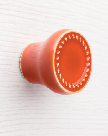 Gałka do mebli pomarańczowo-brązowa, wz.12, pracowniazona