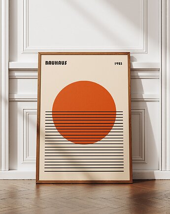Minimalistyczny plakat - Bauhaus #7 - Do salonu, sypialni, biura, DAPIDOKA