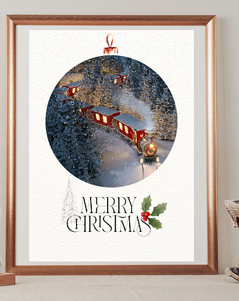 Plakat Christmas train No 2, Well Done Shop