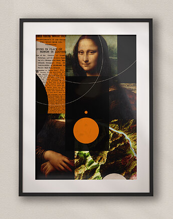Plakat  Mona Lisa - Leonardo da Vinci - Kolaż Fine Art, DAPIDOKA