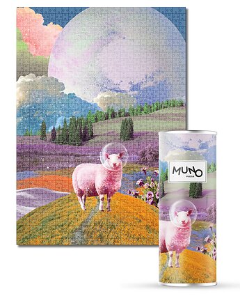 Puzzle 1000 "Space Sheep" by Agnieszka Osiecka w tubie, MUNO puzzle