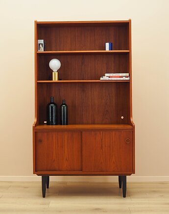 Biblioteczka tekowa, duński design, lata 70, projektant: Johannes Sorth, Przetwory design