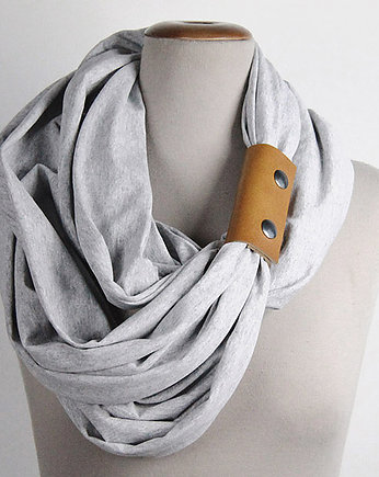 Dzianinowy Komin Tuba Szal - LT GR MEL. (opaska), CADOaccessories