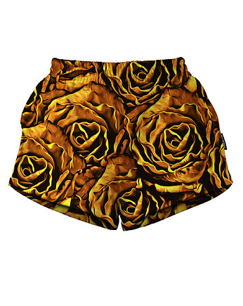 Shorty Spodenki Damskie DR.CROW Gold Roses, DrCrow