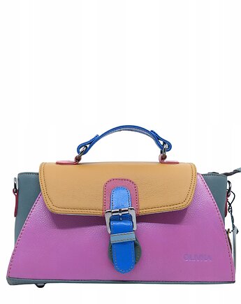 Torebka damska skórzana retro do ręki regulowany pasek elegancka eko OLIVKA, Olivka Warsaw