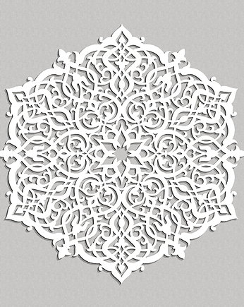 DEKORACYJNY PANEL AŻUROWY, ROZETA MAROKAŃSKA, DEKORACJA ŚCIENNA 3D, ORNAMENT,, ORNAMENTI