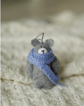 Zawieszka miś na choinkę/ do torebki, Kruszek