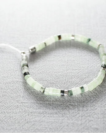 Bransoletka jaspis turkus afrykański hematyt Stabilność, mniej więcej