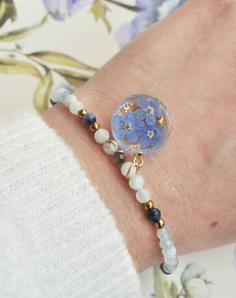 Bransoletka z akwamarynem i niezapominajkami, Colie