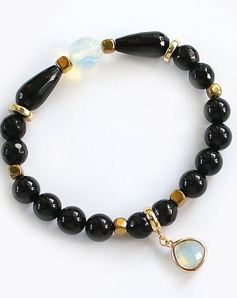 Stabilność i ochrona - Onyks Turmalin czarny hematyt, KEIT