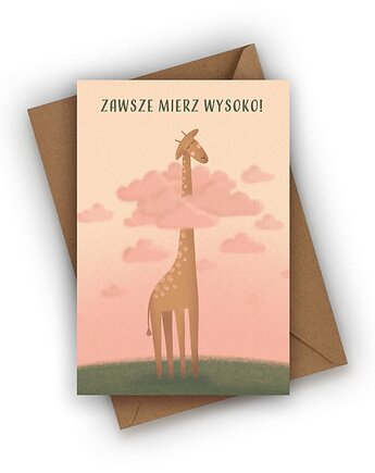 Kartka okolicznościowa- Zawsze mierz wysoko!, Czarna Owca Karteczki