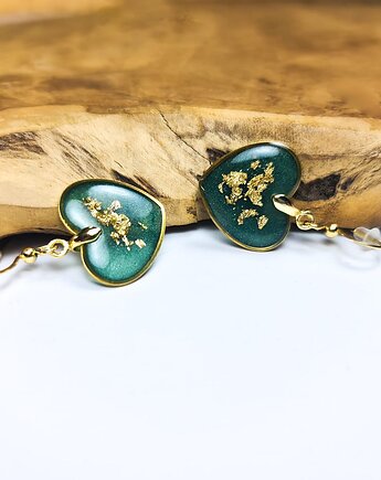Kolczyki serca Veronese samorodek złota, Lovely Jewellery