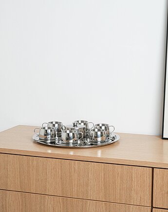 Serwis kawowy, włoski design, lata 80, produkcja: Włochy, Przetwory design