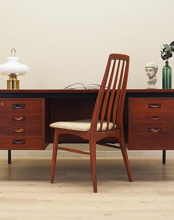 Biurko tekowe, duński design, lata 70, produkcja: Dania, Przetwory design