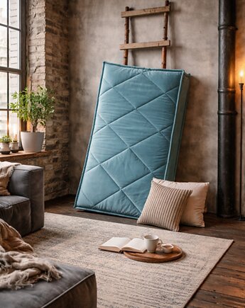 Futon materac pikowany Velvet  Siedzisko na podłogę Mięta, nisza