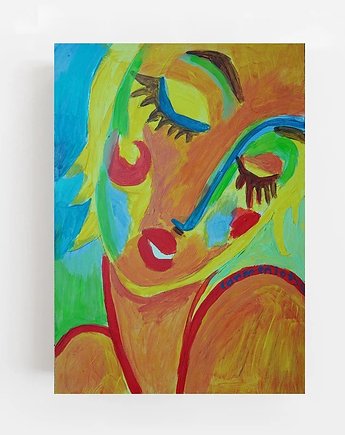 Obraz  fowizm blondwłosa Wenus portret kobiety, alice oil on canvas