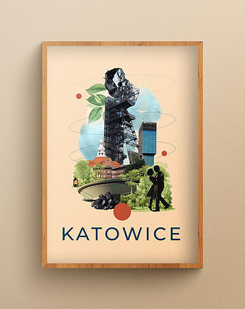 Plakat Katowice, W Wirażu Kolażu