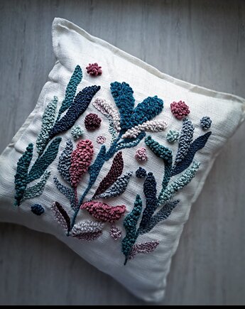 Poduszka dekoracyjna  magiczne kwiaty, PUCHAKI