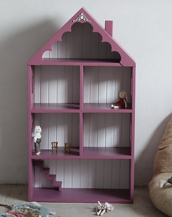Drewniany domek dla lalek / myszek Violet, OSOBY - Prezent dla dziecka