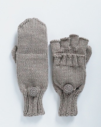 Rękawiczki Flap z klapką z merynosa, MonDu