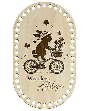 Baza do Koszyka 27x16 cm Szydełko Wielkanoc Spoód DNO do Szydełkowania Owal, smxdsgn