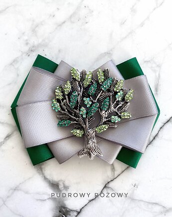 Brosza z niesamowitym Drzewem z kryształków New, Pudrowy Różowy